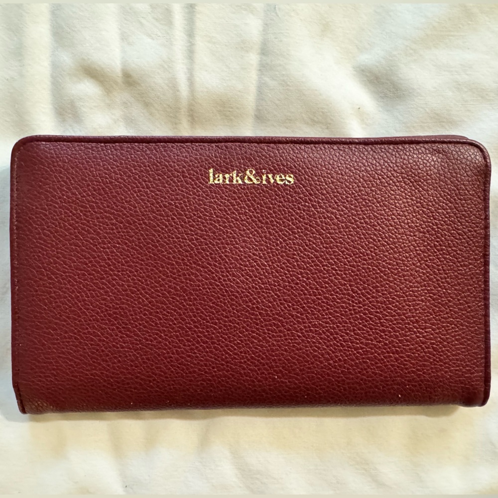 Lark & Ives Burgundy Wallet